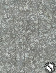 Wilmington Prints Polaris Batiks Leafy Sprigs Medium Gray