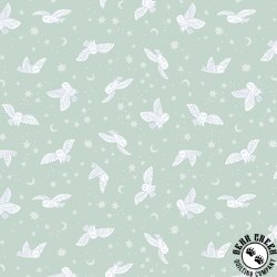 Riley Blake Designs Twilight Creatures Night Owls Mint Riley Blake Designs Twilight Creatures Night Owls Mint