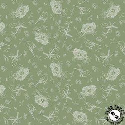 Windham Fabrics Afternoon in the Garden Bird Song Sage