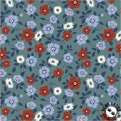 Windham Fabrics Front Porch Vining Blooms Spruce Windham Fabrics Front Porch Vining Blooms Spruce