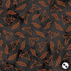 Maywood Studio Spooky Stitches Crows Black