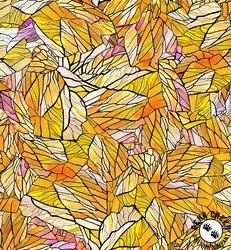 QT Fabrics Sunlit Bears Stained Glass Gold QT Fabrics Sunlit Bears Stained Glass Gold