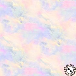 P&B Textiles Sky 108 Inch Wide Backing Fabric Cloudy Sky Light Multi
