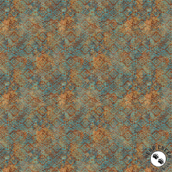 Northcott Stonehenge Sedona Spirit 108 Inch Wide Backing Fabric Sedona Rust/Teal