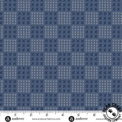 Andover Fabrics Conway Cottage Flower Box Blue