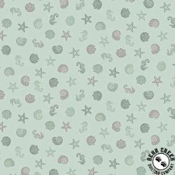 Andover Fabrics Driftwood Sealife Green
