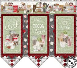 Hot Cocoa Bar Wall Hanging Free Quilt Pattern