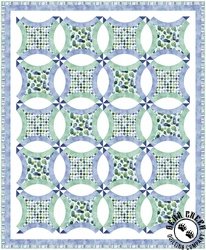 Gemstones Blue Dots Free Quilt Pattern