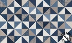 Maywood Studio Patchwork Blue Patchwork Running Blocks Multi