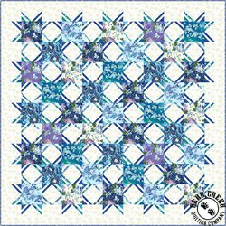 Graceful Garden Blue Ribbons and Grace Free Quilt Pattern