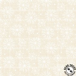 Maywood Studio Holly Jolly Flannel Snowflakes Cream