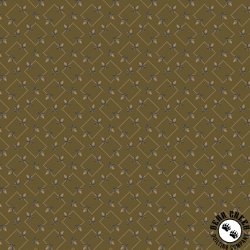 Windham Fabrics Garden Tale Diamond Floral Aged Bronze Windham Fabrics Garden Tale Diamond Floral Aged Bronze