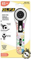 Olfa Splash 45mm Rotary Cutter - Limited Edition Blooming Garden Olfa Splash 45mm Rotary Cutter - Limited Edition Blooming Garden