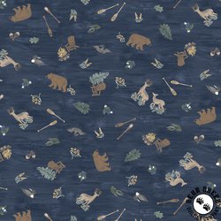 P&B Textiles Lakeside Days Tossed Lakeside Icons Navy P&B Textiles Lakeside Days Tossed Lakeside Icons Navy