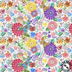 Windham Fabrics Shine On Collage White Windham Fabrics Shine On Collage White