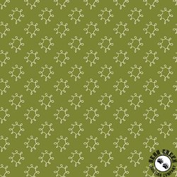 Benartex Wishflower Dandy Dark Lime Benartex Wishflower Dandy Dark Lime