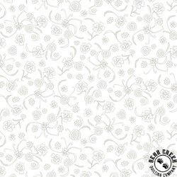 P&B Textiles Still Life Ditzy Floral Texture White