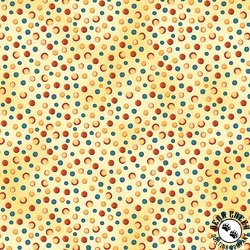 Benartex Farm Feathered Folk Dots Yellow Benartex Farm Feathered Folk Dots Yellow