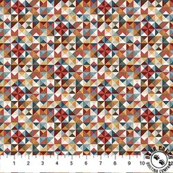 Northcott Barn Quilts Quilt Geo Beige/Multi Northcott Barn Quilts Quilt Geo Beige/Multi