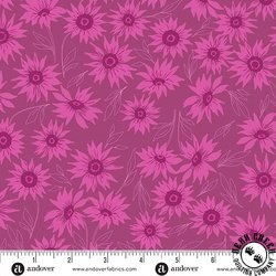 Andover Fabrics Colored Me Whispered Marguerite Mist Magenta