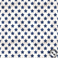 P&B Textiles Farmhouse Americana Set Stars Cream/Navy