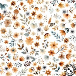 QT Fabrics Sugar, Spice, Everything Nice Small Floral White QT Fabrics Sugar, Spice, Everything Nice Small Floral White