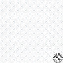 Henry Glass Quilters Flour IV Geometric Floral White on White