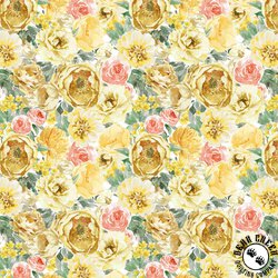 Windham Fabrics Juliette Flower Bed Yellow