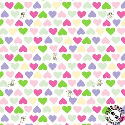 Susybee Basics Hearts and Bees Pink