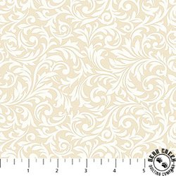 Northcott Holiday Joy Scroll Cream