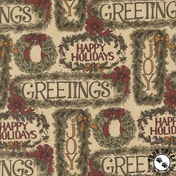 Moda A Vintage Christmas Greetings Tan Moda A Vintage Christmas Greetings Tan