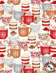 Wilmington Prints Baking Up Joy Packed Cups White