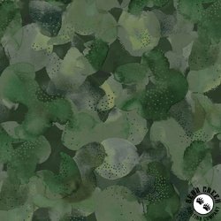 P&B Textiles Nature Story Leaf Canopy Dark Green