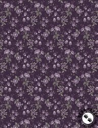 Wilmington Prints Blackberry Bramble Small Floral Purple Wilmington Prints Blackberry Bramble Small Floral Purple