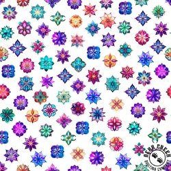 QT Fabrics Royale Ditzy White QT Fabrics Royale Ditzy White