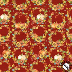 Blank Quilting Autumn Blessings Autumn Wreaths Red Blank Quilting Autumn Blessings Autumn Wreaths Red