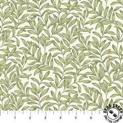 Northcott Ornithology Vintage Vine Green