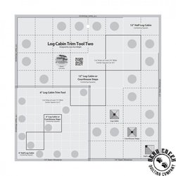 Creative Grids Log Cabin Trim Tool 6 Inch & 12 Inch Finished Blocks Creative Grids Log Cabin Trim Tool 6 Inch & 12 Inch Finished Blocks