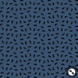 Clothworks Backyard BBQ Pigs Dark Denim