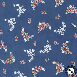 Moda Grand Haven Blooming Garlands Nautical Blue