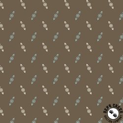 Andover Fabrics Ayla Cog and Arrow Cocoa