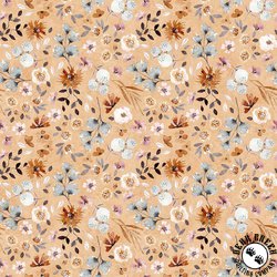 QT Fabrics Home Sweet Home Floral Peach QT Fabrics Home Sweet Home Floral Peach