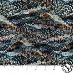 Northcott Naturescapes Solitude Feather Texture Dark Brown/Multi Northcott Naturescapes Solitude Feather Texture Dark Brown/Multi