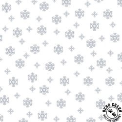Henry Glass Quilters Flour VI Small Snowflake White on White Henry Glass Quilters Flour VI Small Snowflake White on White