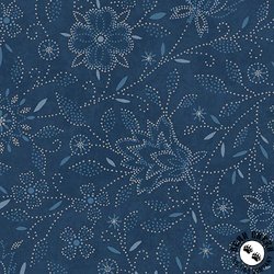 Maywood Studio Patchwork Blue Floral Blue