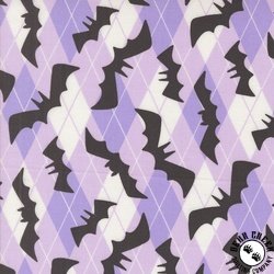 Moda Fab Boo Lous Going Batty Lavender Moda Fab Boo Lous Going Batty Lavender