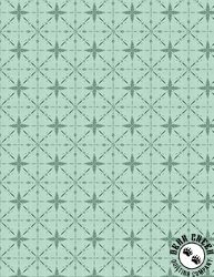 Wilmington Prints Floralscape Star Grid Teal