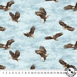 Northcott Stonehenge Eagle Pass Eagles Light Blue/Multi Northcott Stonehenge Eagle Pass Eagles Light Blue/Multi