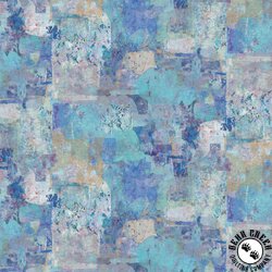 Clothworks Painter's Joy Patchwork Blue Clothworks Painter's Joy Patchwork Blue