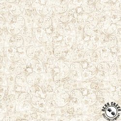 QT Fabrics Yippie Ki Yay! Bandana Paisley Cream QT Fabrics Yippie Ki Yay! Bandana Paisley Cream